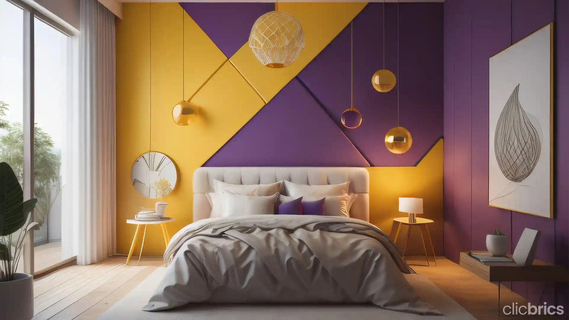 bed room colour combination